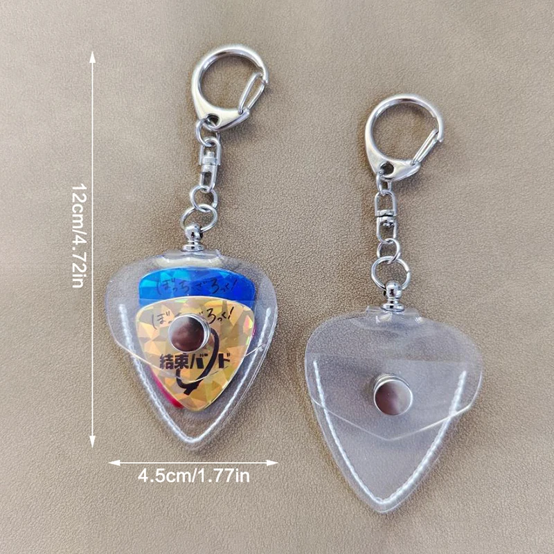 الغيتار اختيار حقيبة التخزين الصوتية حامل قلادة يختار عقد المفاتيح Plectrum القضية