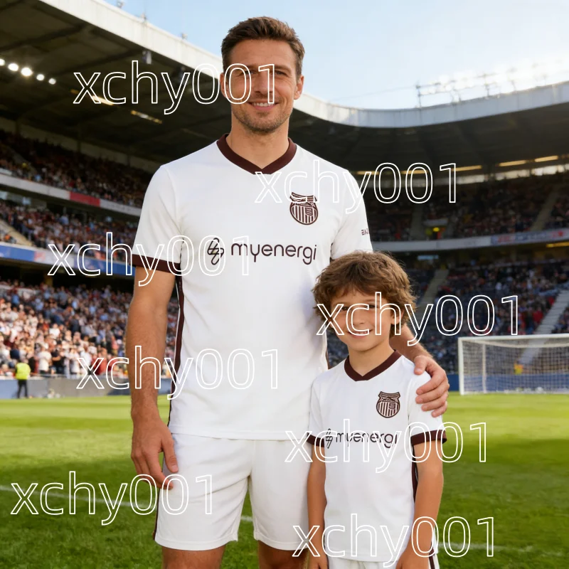 Season Grimsby Town Home and Away Football Jerseys Short Sleeved Sports T-shirt Same for Adults and Children Family Kids Tees 26