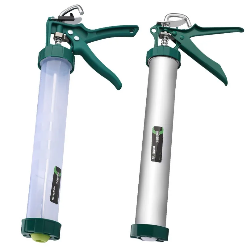Manual Caulk Gun Aluminum Labor Saving Structural Sealant Applicator Soft Glue Gun For Tile Grout Filling Work