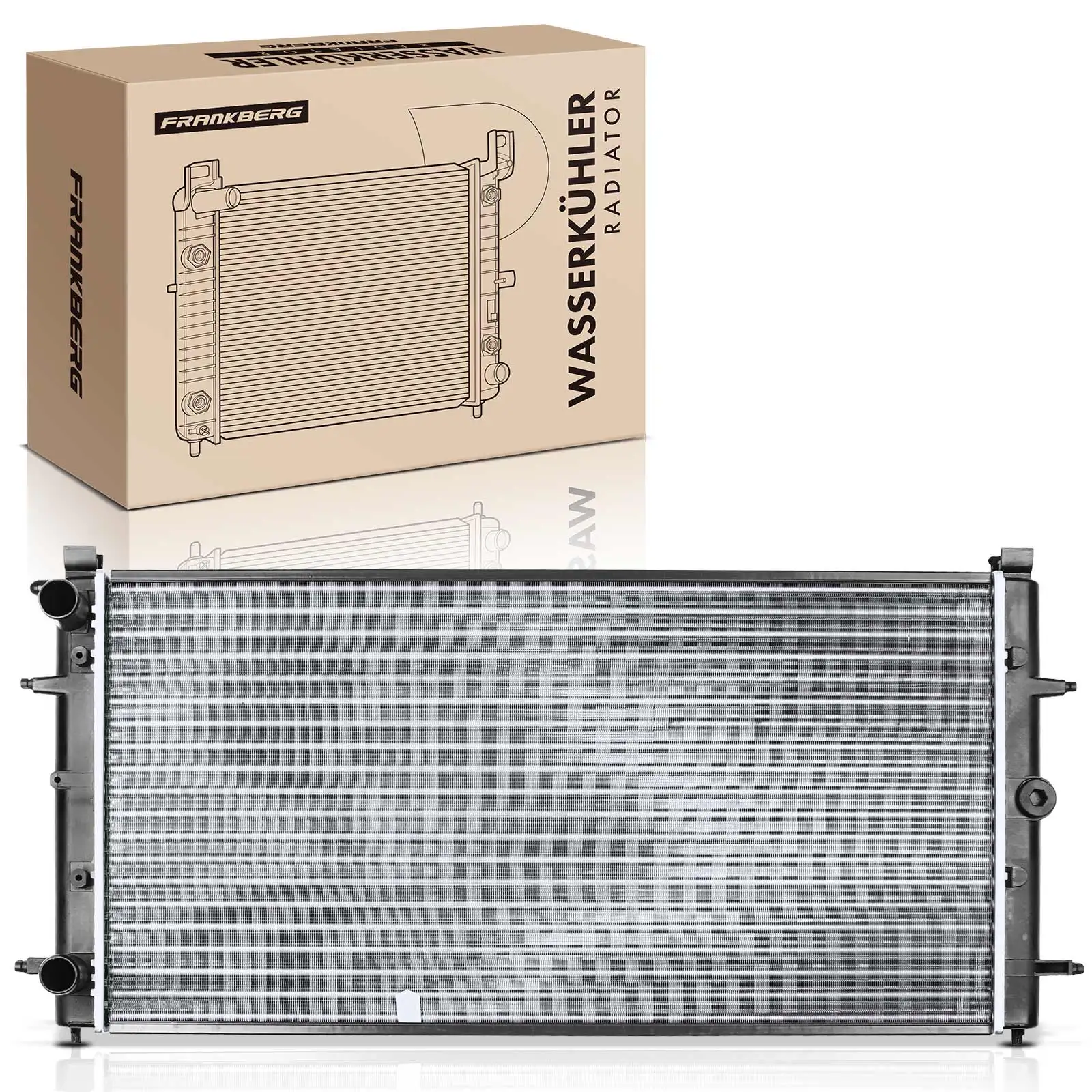 Frankberg 1x Koeler Waterkoeler Motorkoeler voor VW T4 Transporter 1.8L-2.8L 701121253K 701121253M 701121253D 7011253F