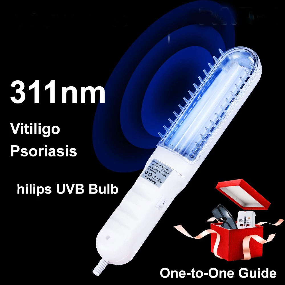 

311nm Uvb Vitiligo Lamp Physical Therapy Equipment Narrowband Phototherapy Lamps Medical Light Source UV Led