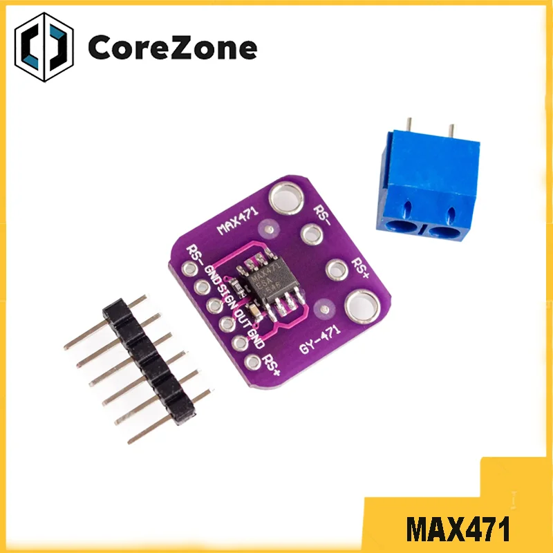 MAX471 Current Sensor Module Current and Voltage Detection Measurement Module 3A Range