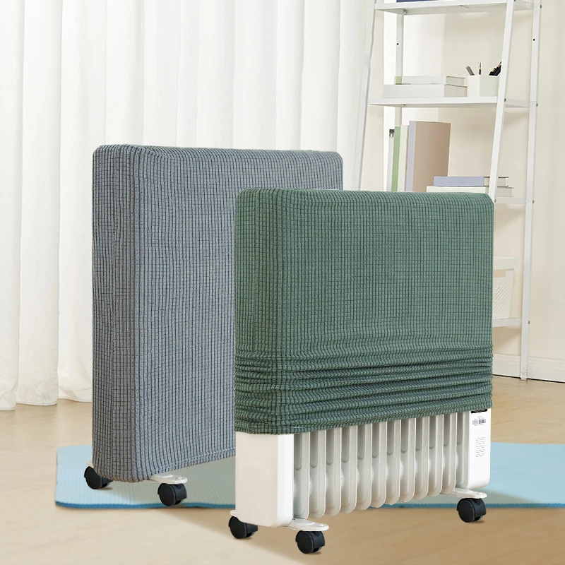 Washable Stretch Radiator Dust Cover for Oil-Filled Heaters Heavyweight Fabric Protector Household Heating Season Dust Covers