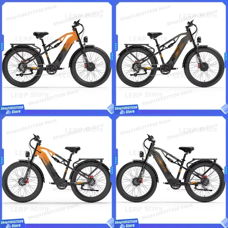 MG800 MAX Bike 2*1000W Dual Motor Full Suspension E Mountain Bike 48V 20Ah