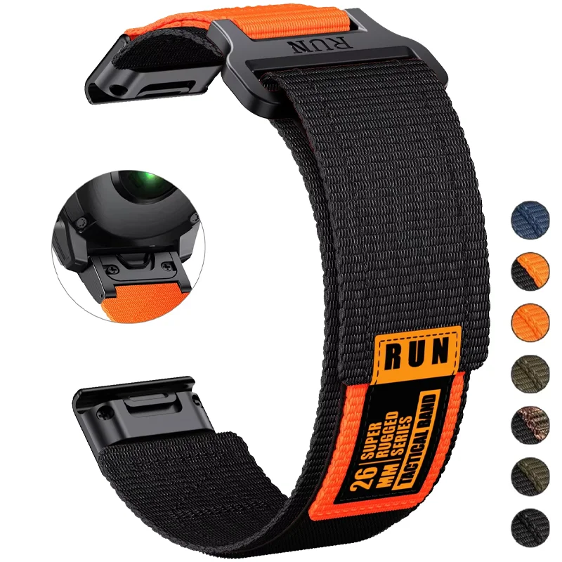 QuickFit 22mm 26mm wide Garmin Fenix 7 7X Pro 6 6X 5 5X Plus QuickFit strap instinctive 2 replacement bracelet
