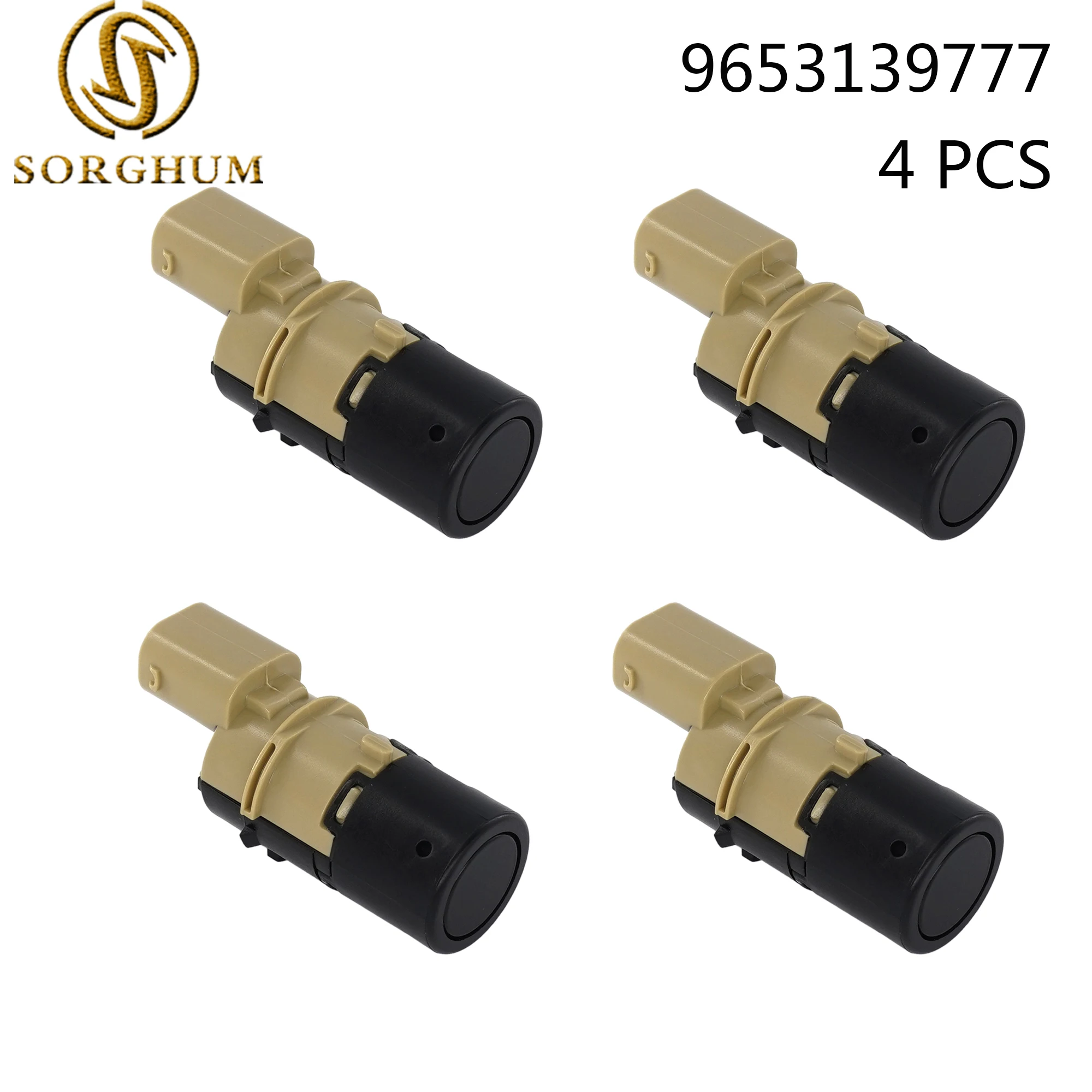 SORGHUM 4PCS PDC Parking Distance Sensor For Peugeot 307 308 Citroen C2 C3 C4 Renault 9649186580 9643326380 9653139777 659095