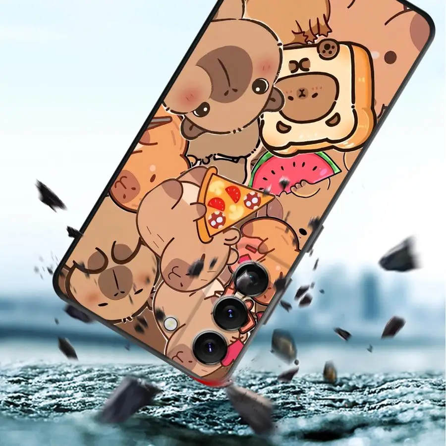 Colorful Capybara Phone Cover Case for Samsung Galaxy A57 A53 A35 A73 A51 A24 A52 A36 A32 A26 A25 A55 A37 A22 A23 A72 A71