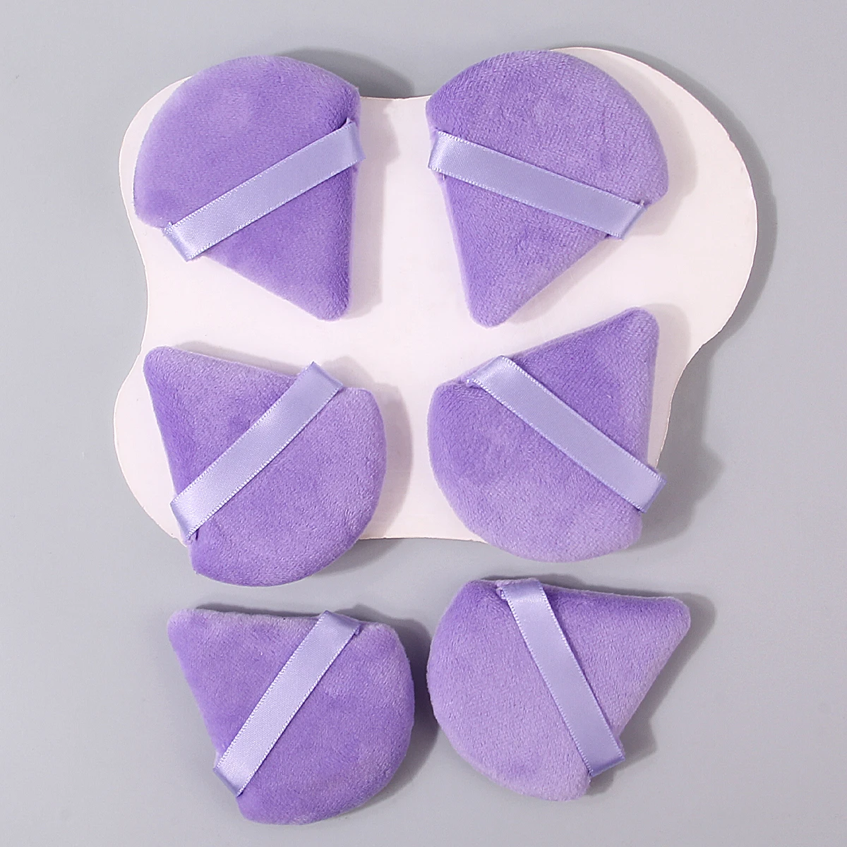 6 stuks superzachte driehoekige spons poederdons droog en nat poeder luchtkussenset voor tweeërlei gebruik make-up en schoonheidsmake-up speciaal