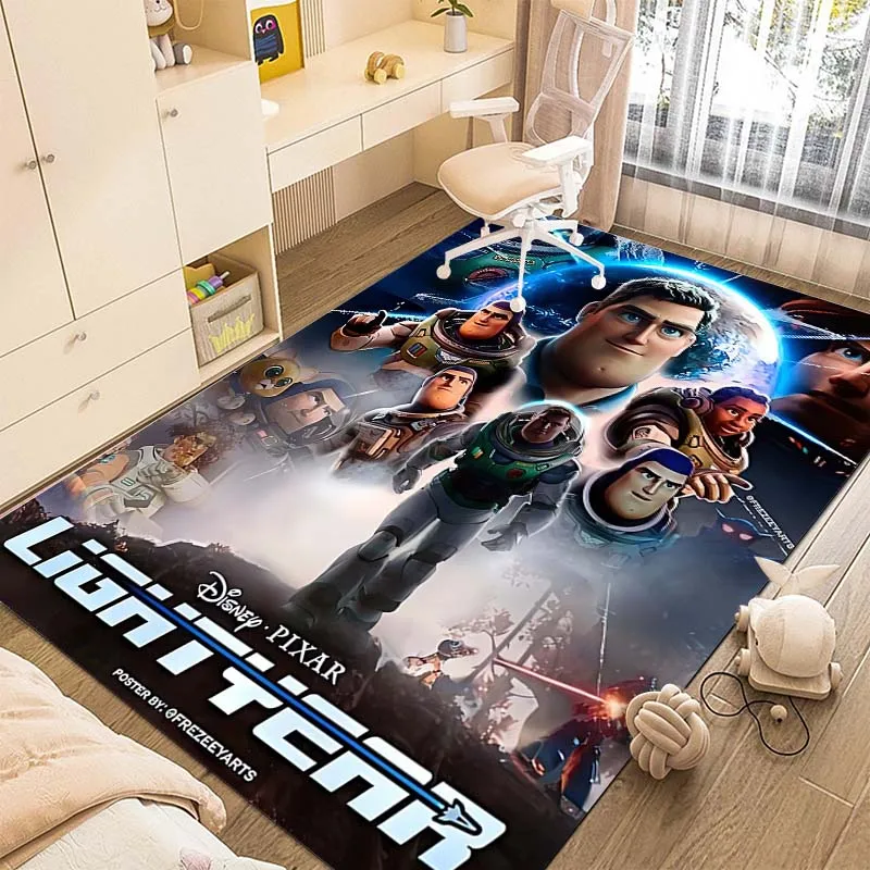 

Disney Lightyear Printing Carpet for Living Room Bedroom Kid's Room Home Decor Area Rug Non-slip Mat Sofa Play Mat Cartoon Rugs