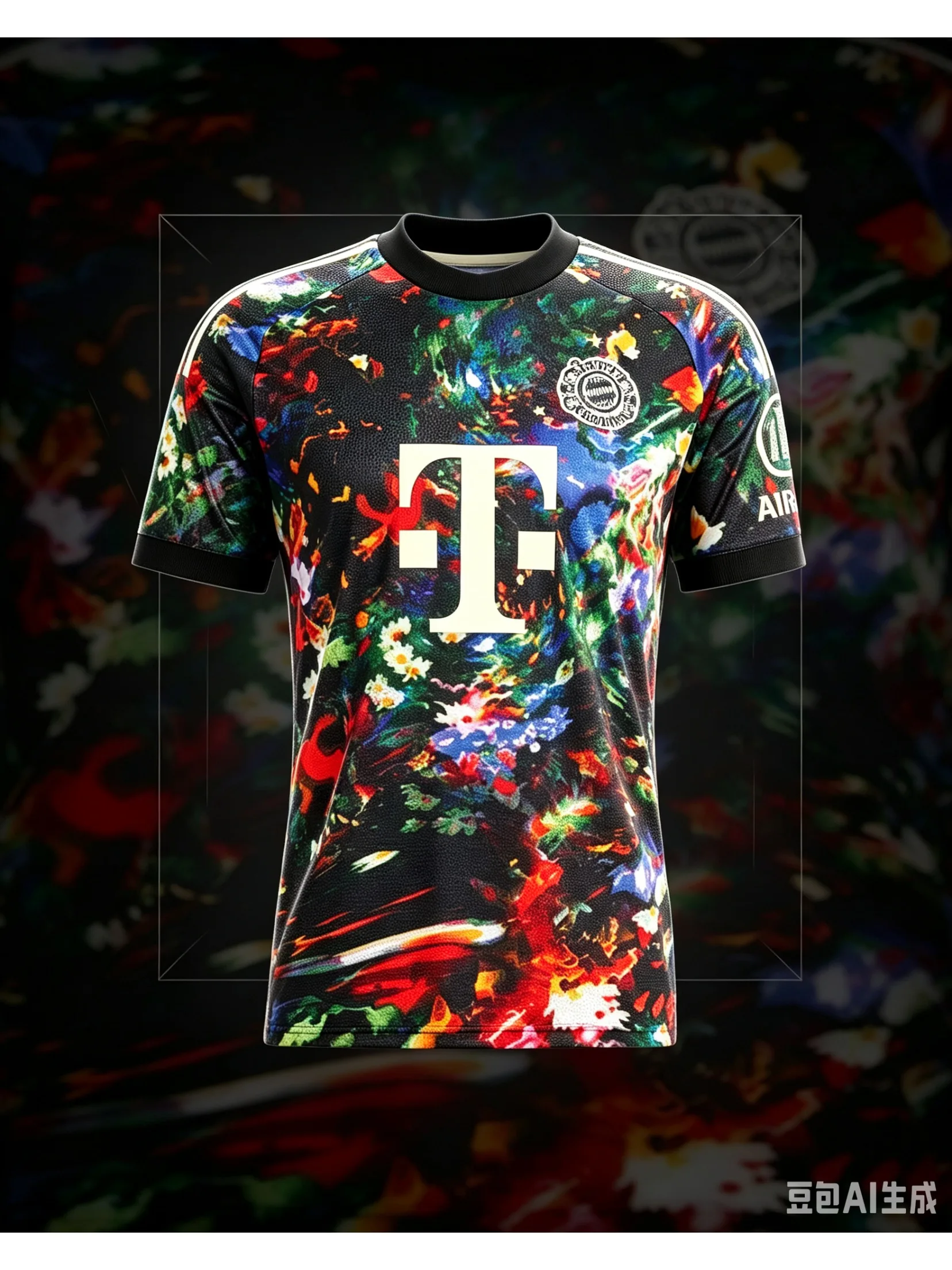 26-27 Bayern München Fan-Fußballtrikot, neues 3D-gedrucktes Sport-T-Shirt, atmungsaktives, schnell trocknendes Sportshirt für das Training