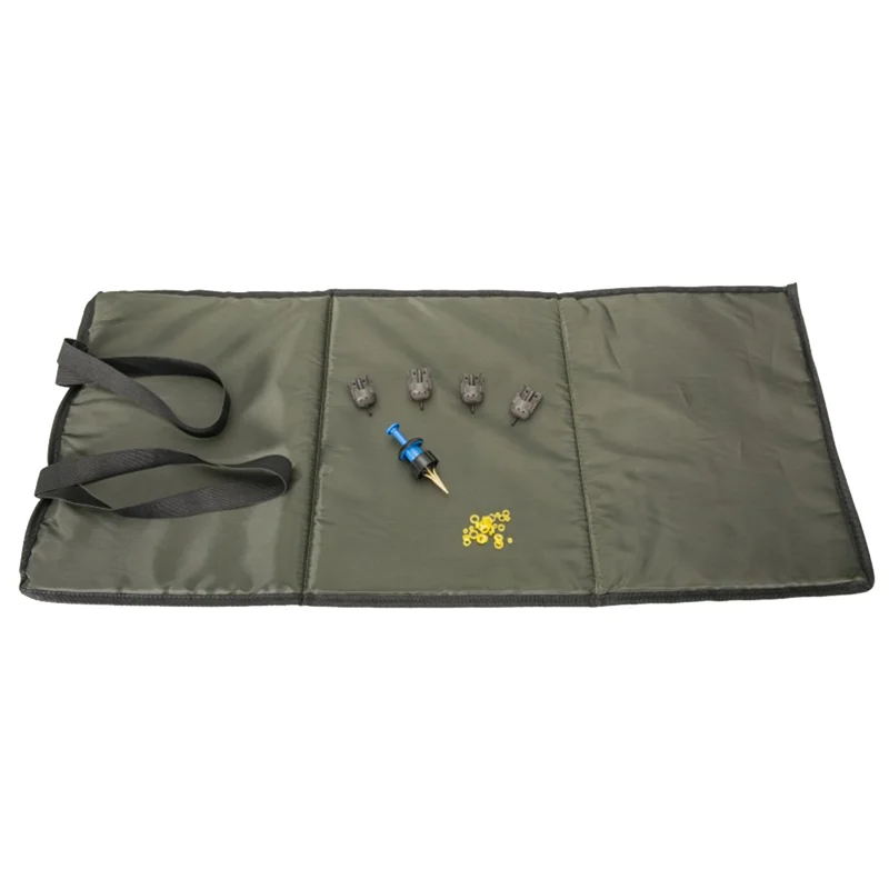 Fishing Quick Fish Folding Unhooking Mat + Pellet Bander Bands Feeders,Fishing Protection Tool