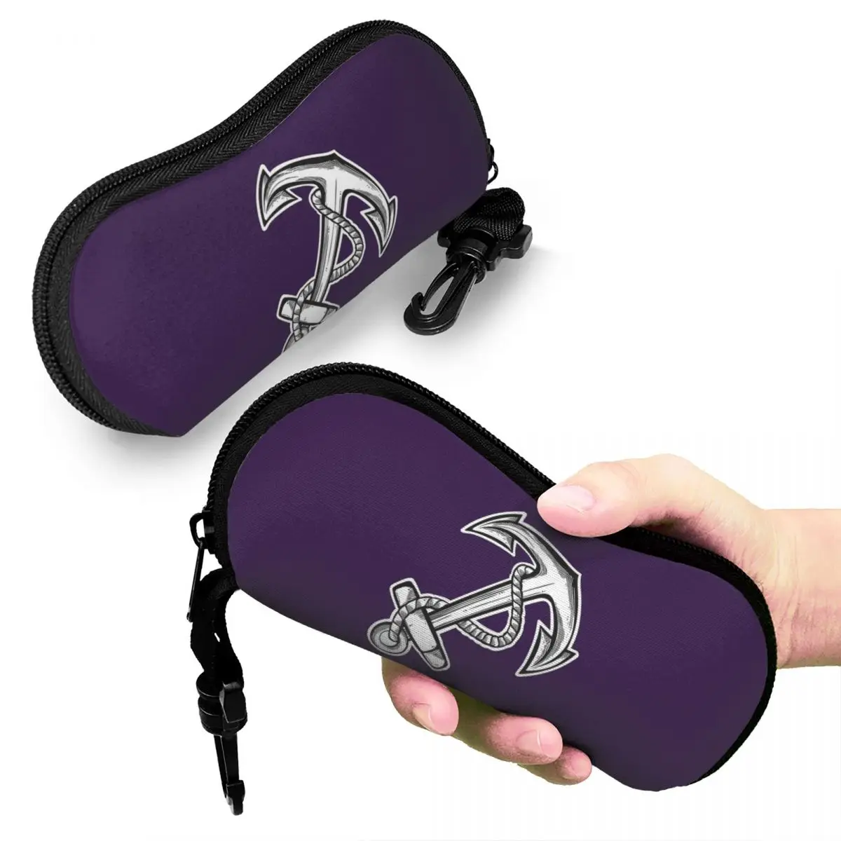 

Fremantle Dockers Anchor Shell Glasses Case Protective Sunglasses Box Women Men Soft Eyeglass Bag Pouch