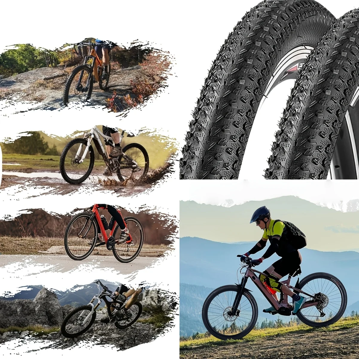 2 Stück Fahrradreifen 26x1,95 26x2,125 26x2,35 Mountainbike-Reifen Pannensicher Fahrradreifen für Stadt Straße Schotter Gras MTB – Detail 6