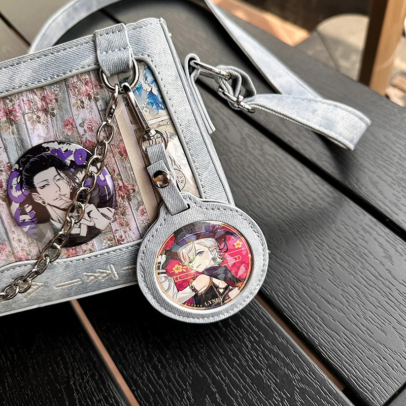 

Акриловый держатель-подвеска, витрина Ita, сумка, аксессуар с зажимами для коллекции значков, органайзер для хранения аниме, сумка-органайзер