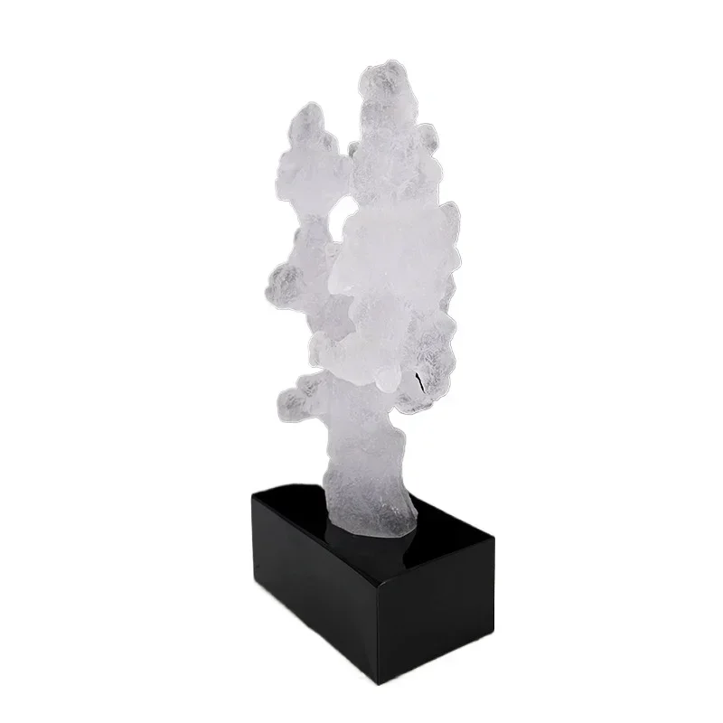 Glazed new Chinese style creative Taihu stone handicraft ornament model room study bookcase hotel soft decoration