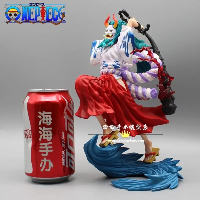 23cm Anime Figure One Piece Yamato Raimei Hakke Pvc Statue Action Figurine Collectible Model Doll Gift Decoration Ornaments Toys