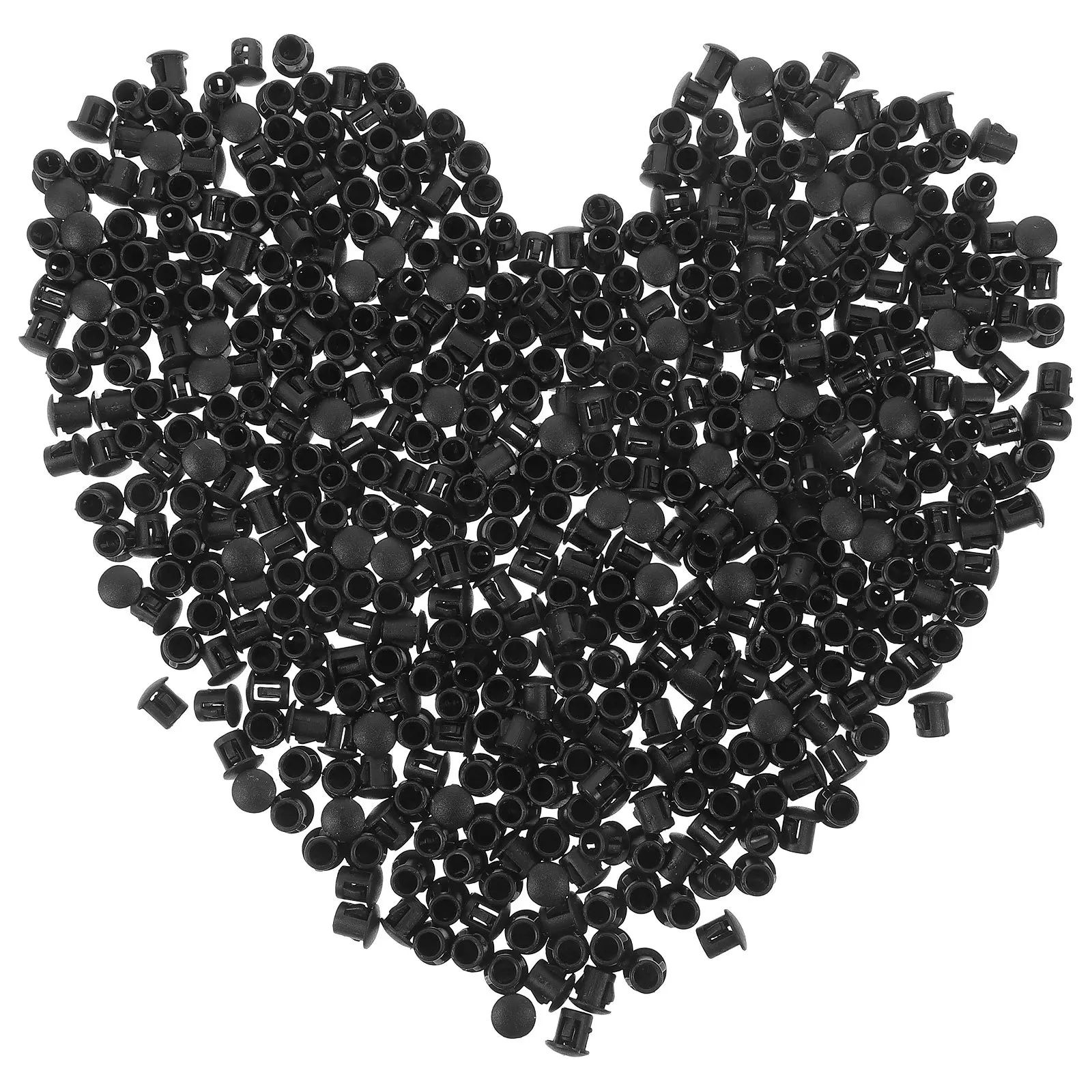 

1000Pcs Plastic Hole Plugs Quick Install Snap-in End Caps for Furniture Screw Holes Dustproof Plug Covers for Indoor Outdoor Use