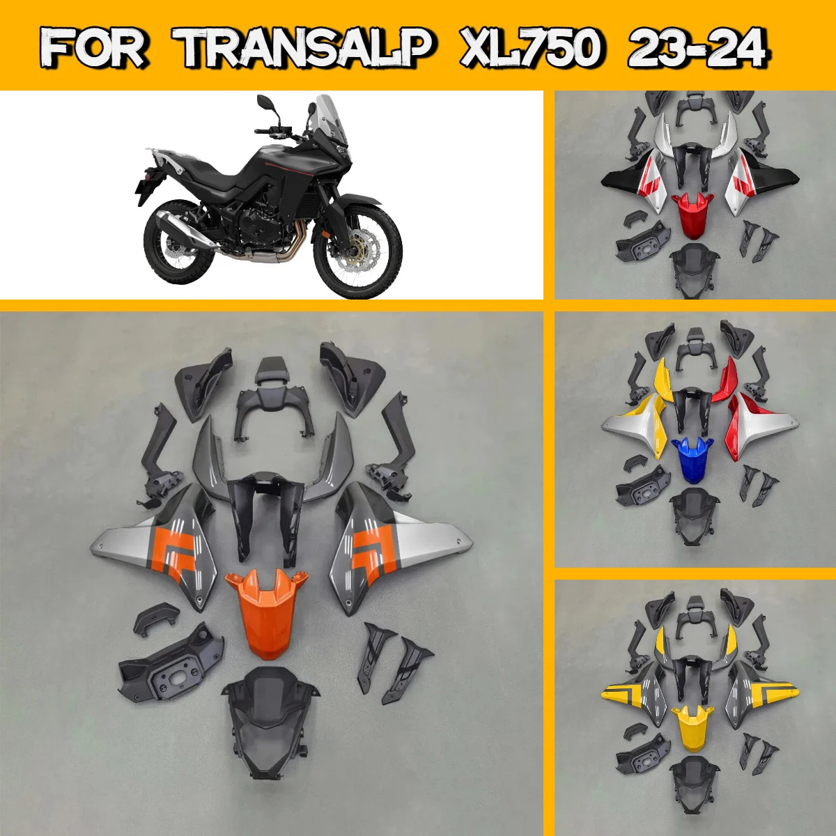 

For 2023 2024 Honda Transalp XL750 Motorcycle Fairings Set Injection Molded Hot Style 23 24 Transalp XL 750 Fairing Panel Kit