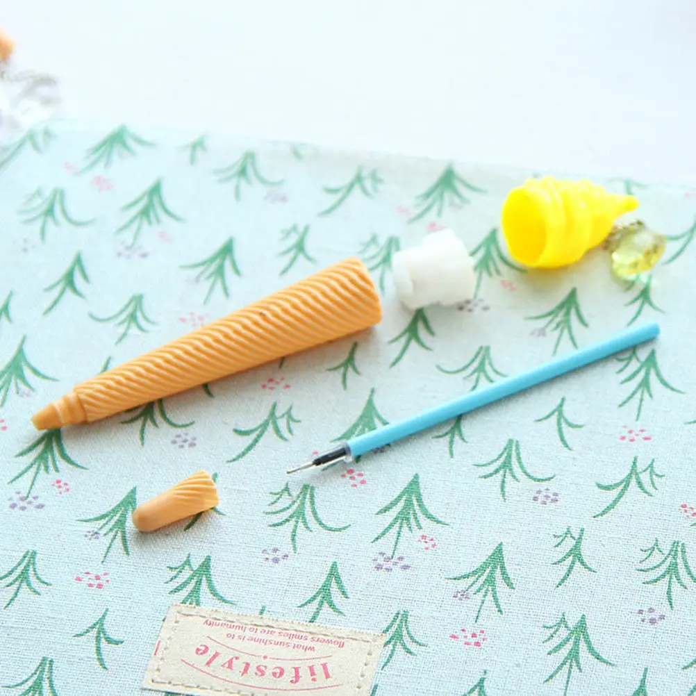 

12Pcs Ice Cream Gel Pens Creative Fine Point Smooth Writing Plastic Gel Pen Student Signature Note Making School Stationery