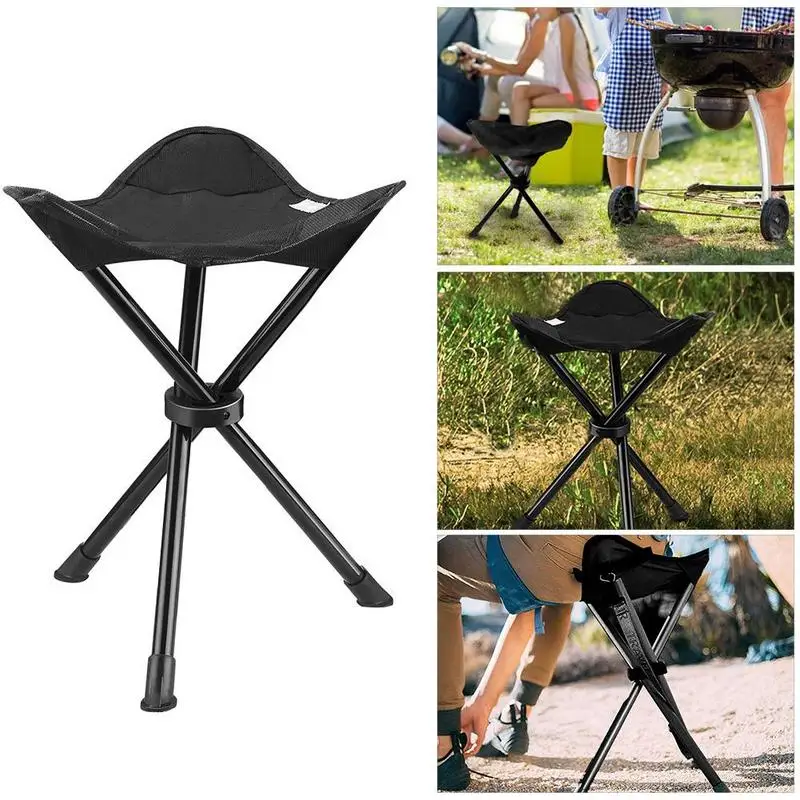 Portable Tripod Stool Folding Chair with Carrying Case For Outdoor Camping Walking Hunting Hiking Fishing Travel 200 I b s