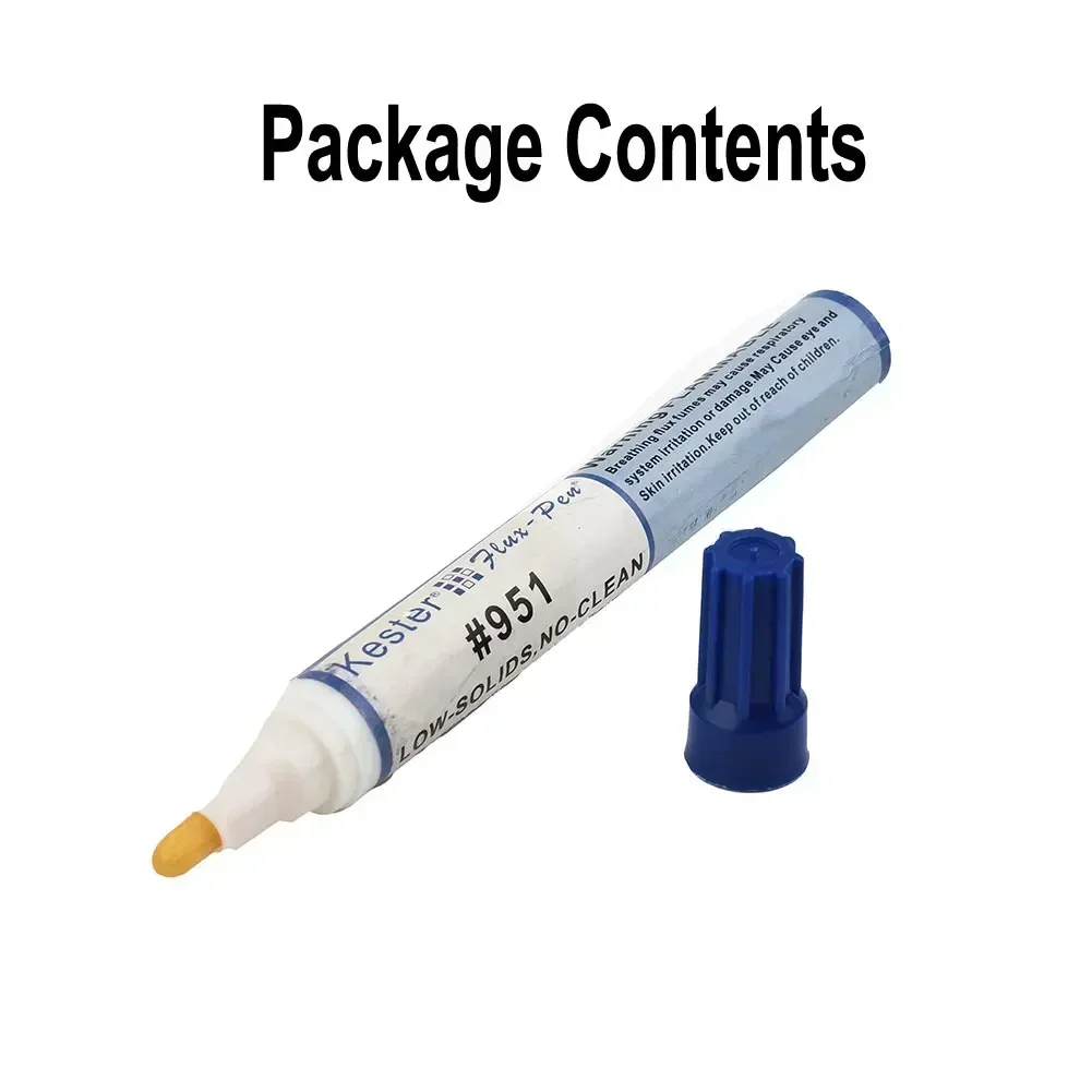 10ml Rosin Flux Pen Vacuum Tip Low Solids No Clean For SMT Through Hole Solder Joints Soldering Solar Cell Process Computers