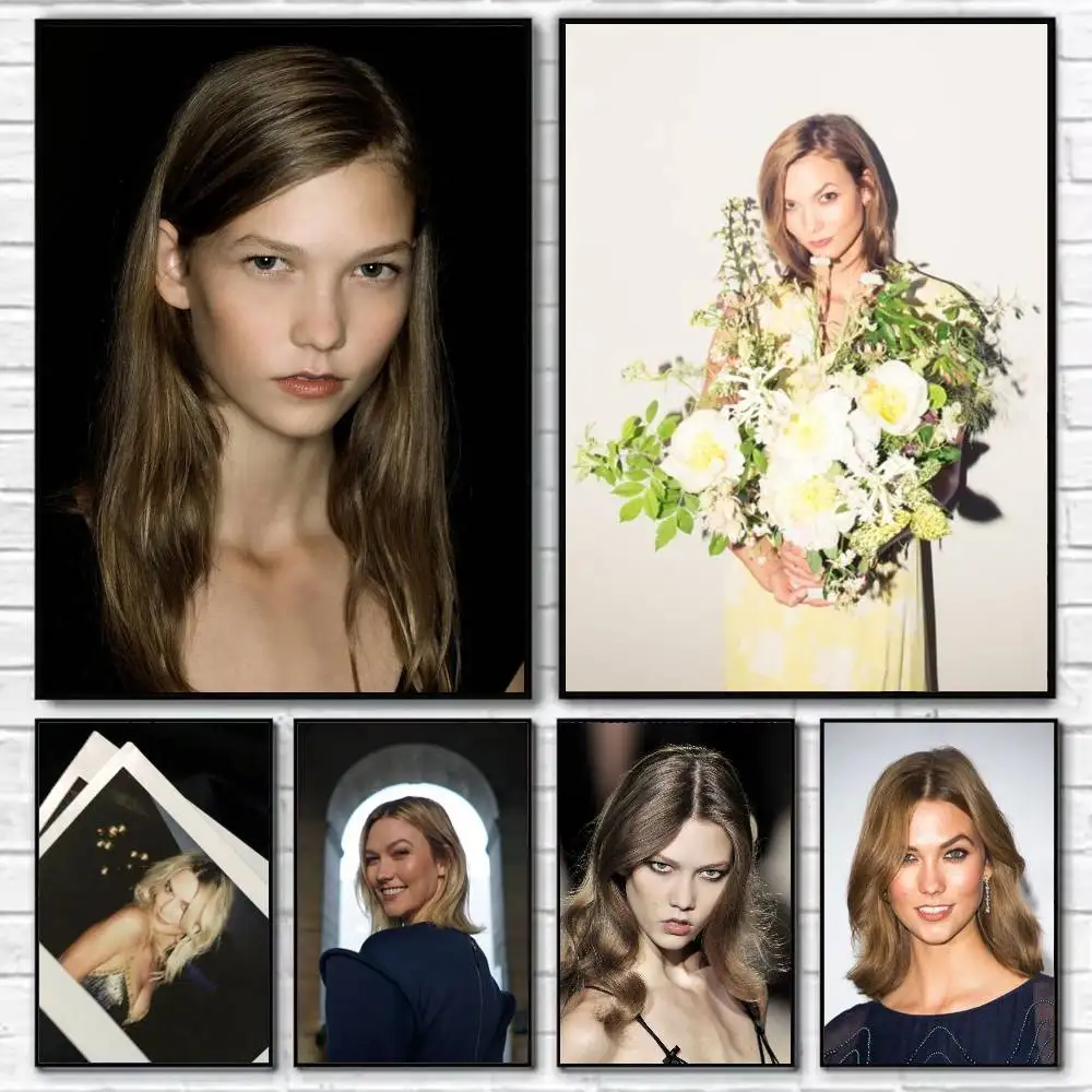 

Effortless Chic Look Karlie Kloss Poster Self-adhesive Art Waterproof Paper Sticker Coffee House Bar Room Wall Decor