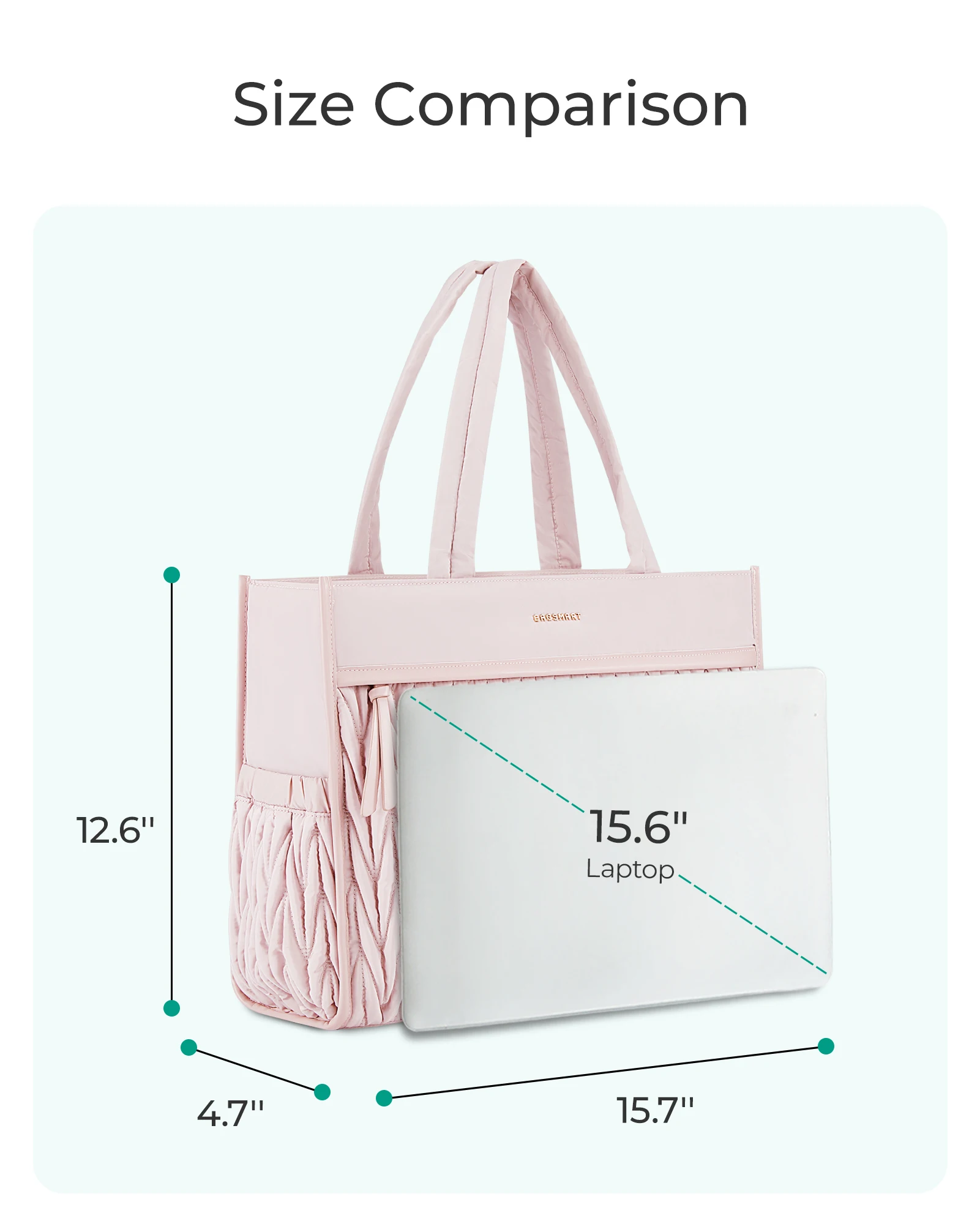 BAGSMART Tote Bag for Women Large Tote Bag with Zipper Black Shoulder Bag Top Handle Handbag for Travel Work