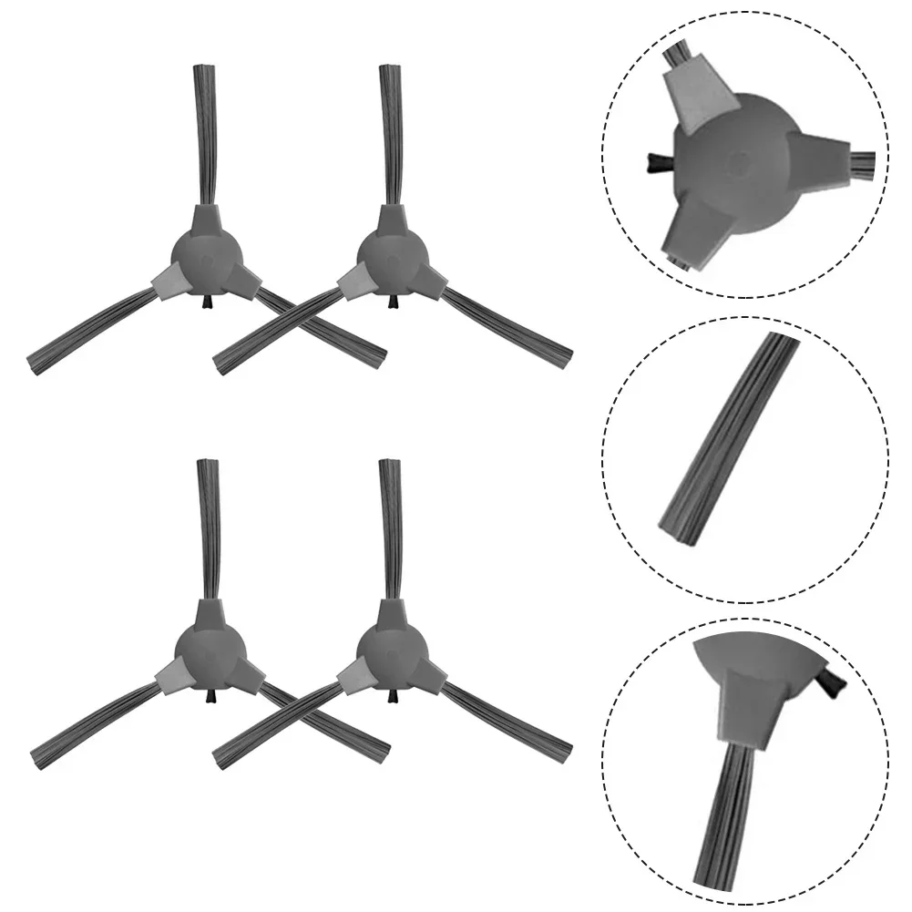 Боковая щетка для домашнего сада, пиковая производительность, удаление и замена, совместима с роботами-пылесосами, бытовые принадлежности