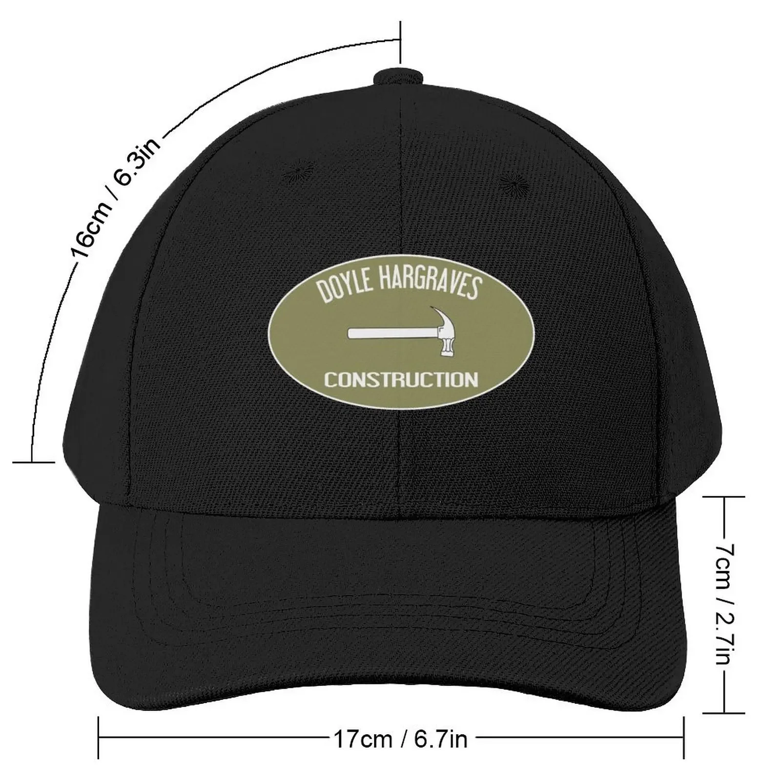 Doyle Hargraves Construction Baseball Cap black Brand Man cap Golf Wear Male Women's