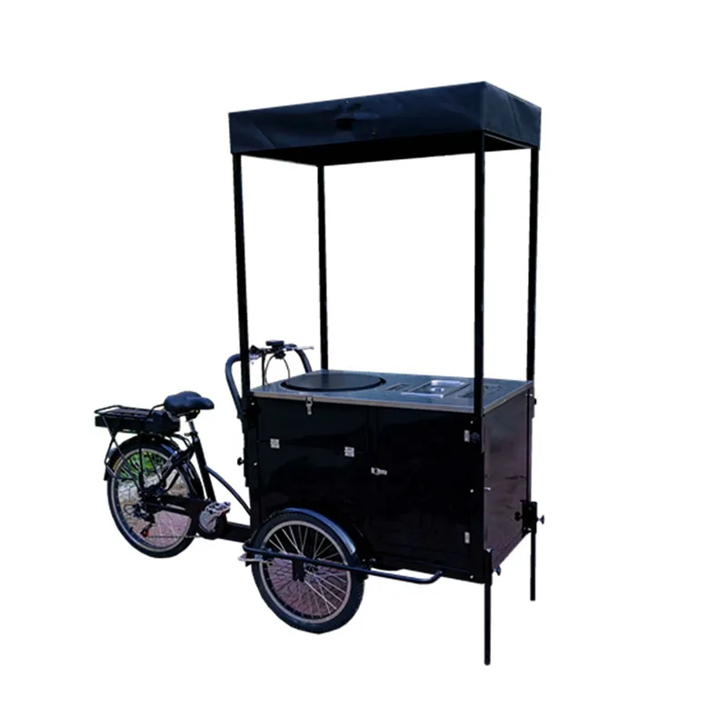 350W Electric Bicycle Motor Street Food Cart Snack Food Bike Pacake Motorcycle Motorized Adult Tricycle Cargo For Sale