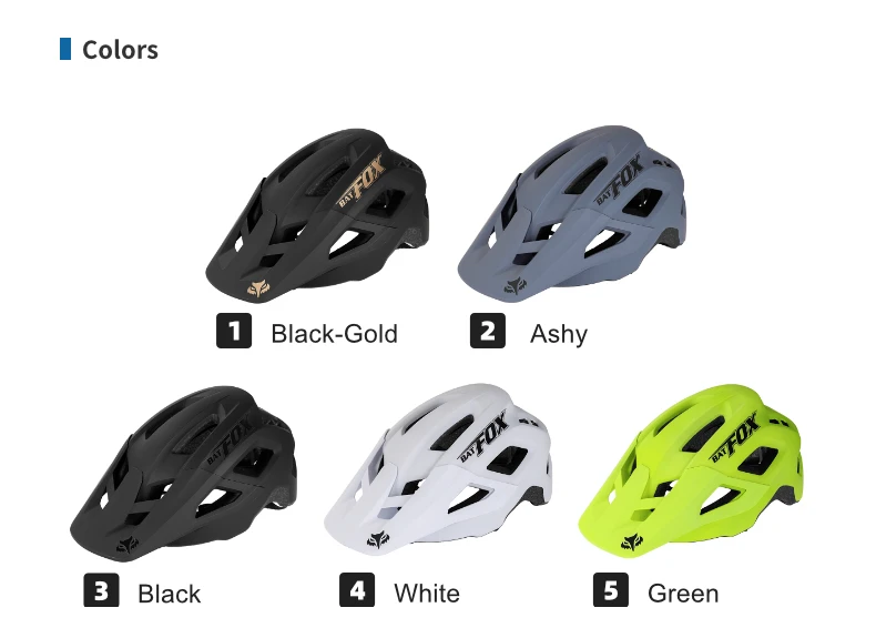 BATFOX Fahrradhelm MTB Casco Fahrradhelm Sicherheit Weiß Integral geformter Mountainbike-Helm für Männer Frauen Casco Bicicleta – Detail 18