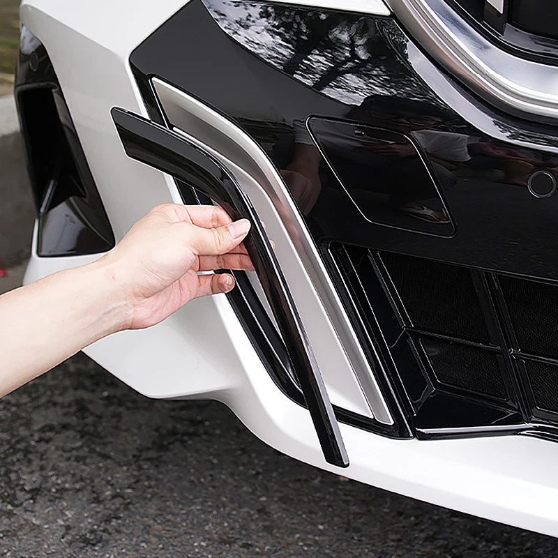 

Front Bumper Grille Decoration Trim Strips For BMW 5 Series i5 G60 2024 Car Styling Exterior Accessories Stickers
