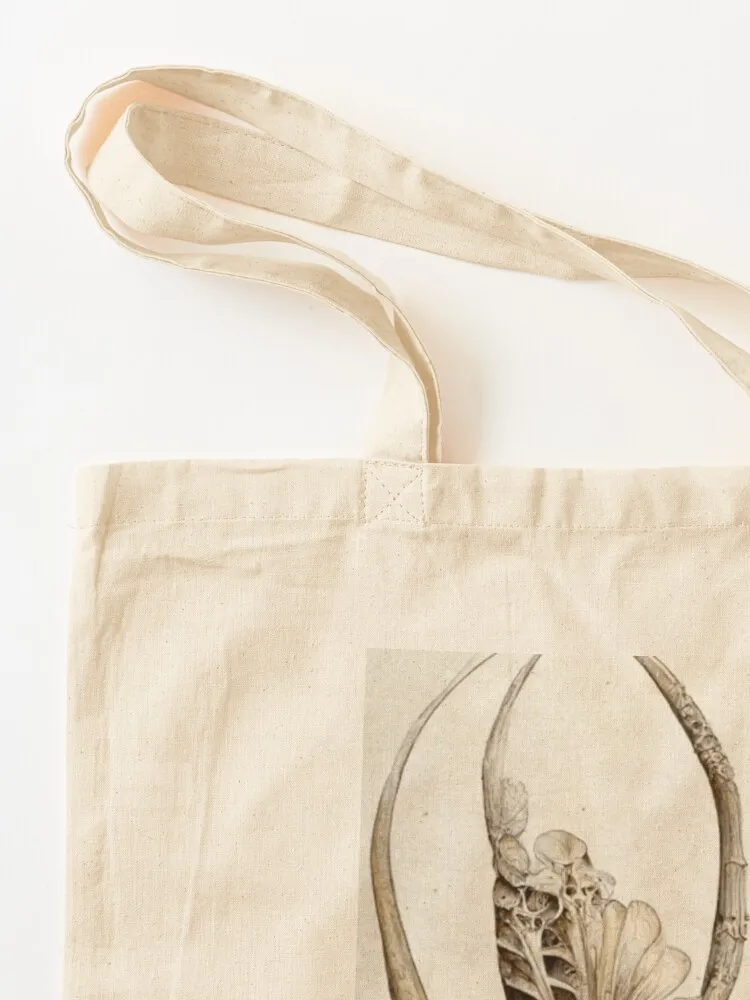 العظام ونباتات - حقيبة حمل توضيحية نباتية متقنة حقيبة تسوق نسائية حقيبة تسوق نسائية