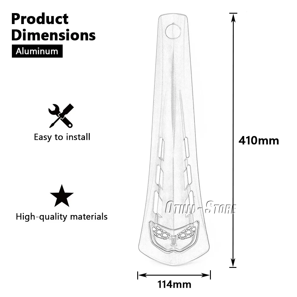 Aluminum Front Horn Head Fairing Cover For Vespa Primavera Sprint 150 Sprint150 Motorcycle Accessories Decorative Cover