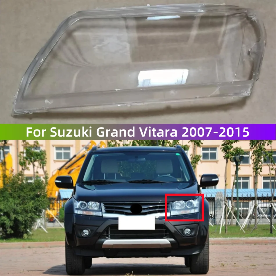 

For Suzuki Grand Vitara 2007-2015 Car Accessories Transparent PC Material Headlights Lamp Glass Shell