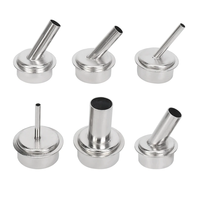 

Flash Trend 20256Pcs Quick 861DW Hot Air Station Resisting Nozzles 3/4/6/8/10/12Mm Nozzle Sleeve For PCB Microscope Soldering Re