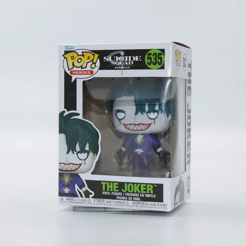 Escuadrón suicida original FUNKO POP DC Isekai El Joker # 535 Figura de acción de Anime, modelo de juguete, colección de regalos, decoración de muñecas