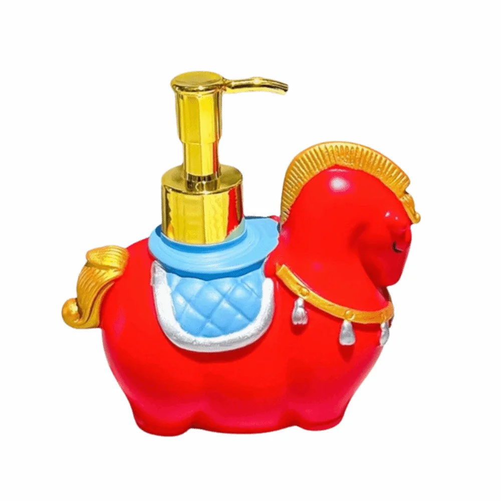 

Vinyl Zodiac Horse Soap Dispenser Animal Model Press Bottle Cartoon Hand Sanitizer Bottle Mascot Decorative