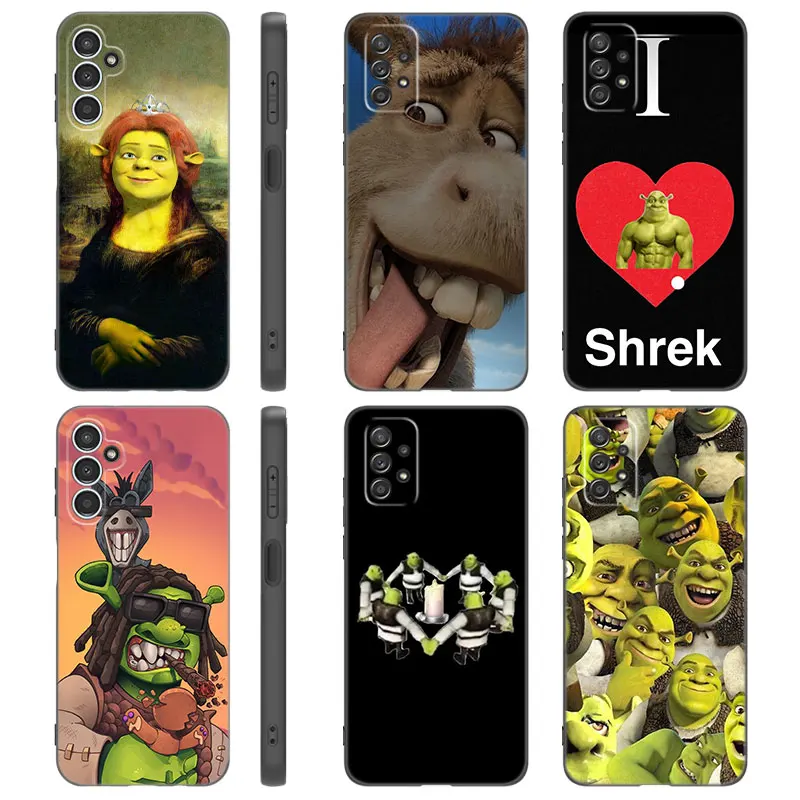 Funny S-shreks Phone Case For Samsung A13 A22 A24 A32 4G A14 A23 A25 A34 A52S A53 A54 A73 5G A11 A12 A15 A31 A33 A50 A51 A70 A72