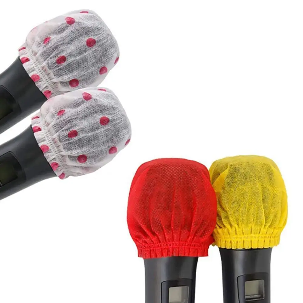 

Karaoke Supplies Microphone Removal Disposable Windscreen Antibacterial Cover Microphone Cover Mic Cover Mat Mic Cap Pad