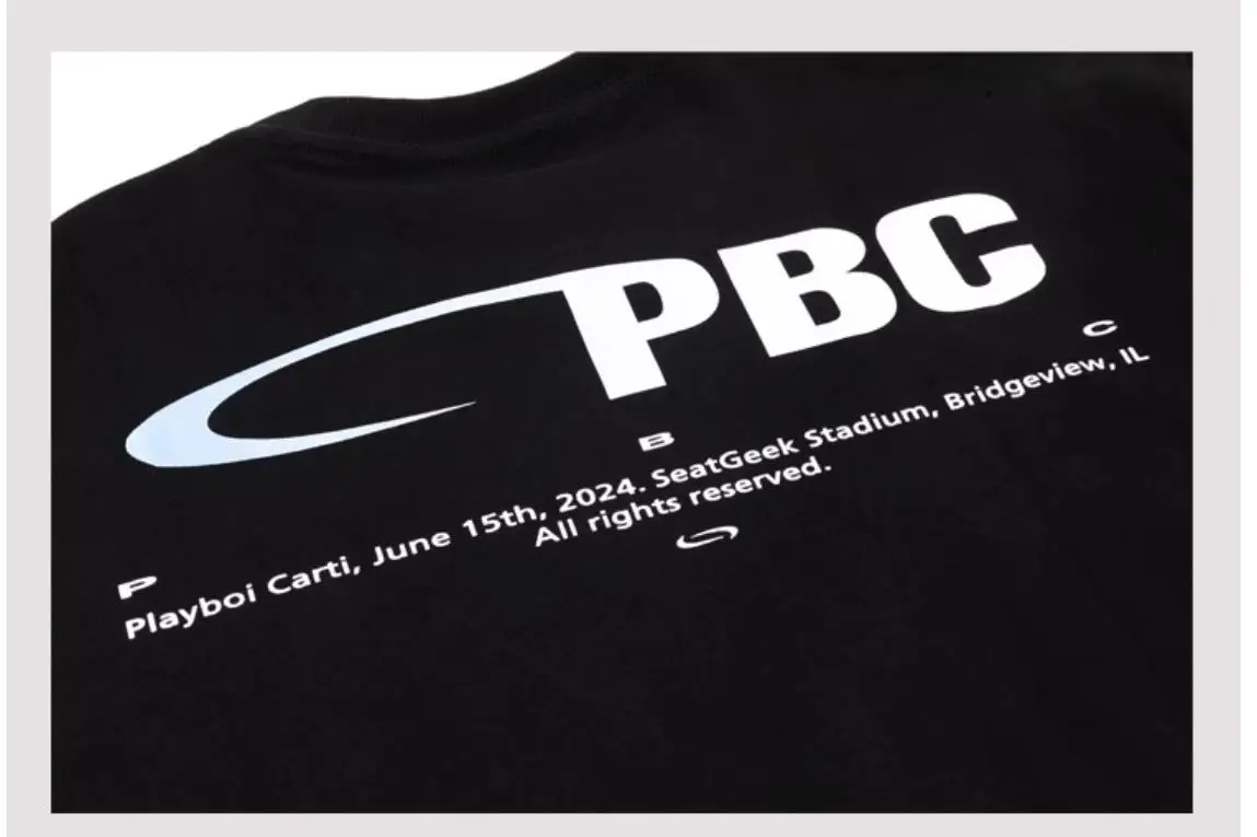 2024 summer smash merch playboicarti Peripheral limited short sleeves T-SHIRT  TEE TX1199