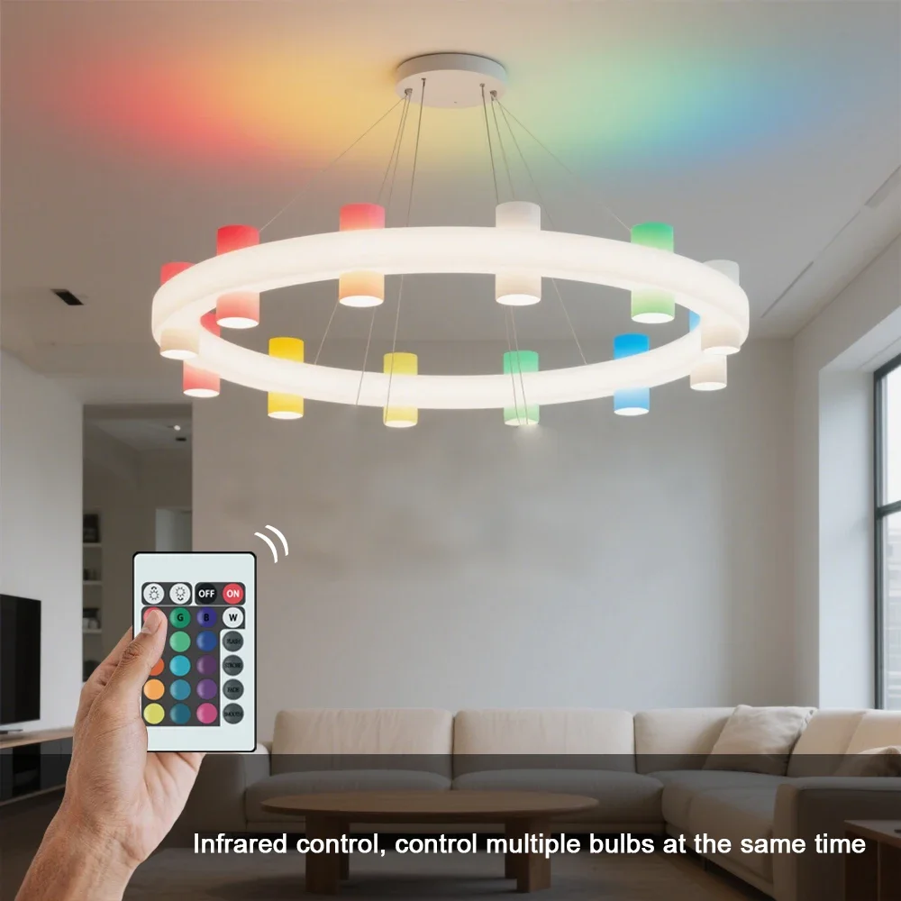 LED Bulb 85-265V E12E14 RGBW LED Light Infrared Remote Control Color Changing RGB White Atmosphere Light Spotlight LED Bulb