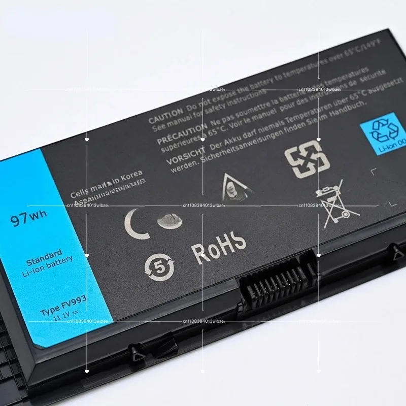 

For FV993 97Wh Laptop Battery FV993 Precision for M6600 M6700 M6800 M4800 M4600 M4700 9GP08 FJJ4W PG6RC 97Wh Battery FV993