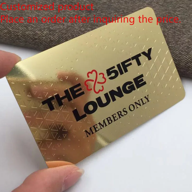 Customized product Free Design Personalized Name Metall Visit Card