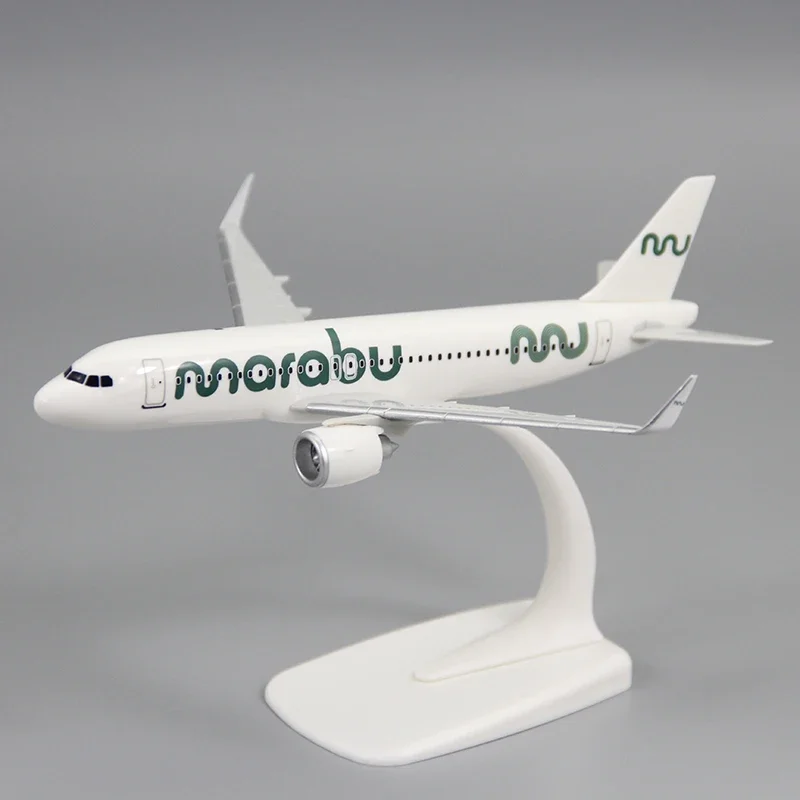 Marabu Air Aircraft Model,1:200  A320NEO Marabu Airline ABS Plastic Airplane Model Toys Toy Assembly Resin for Collection