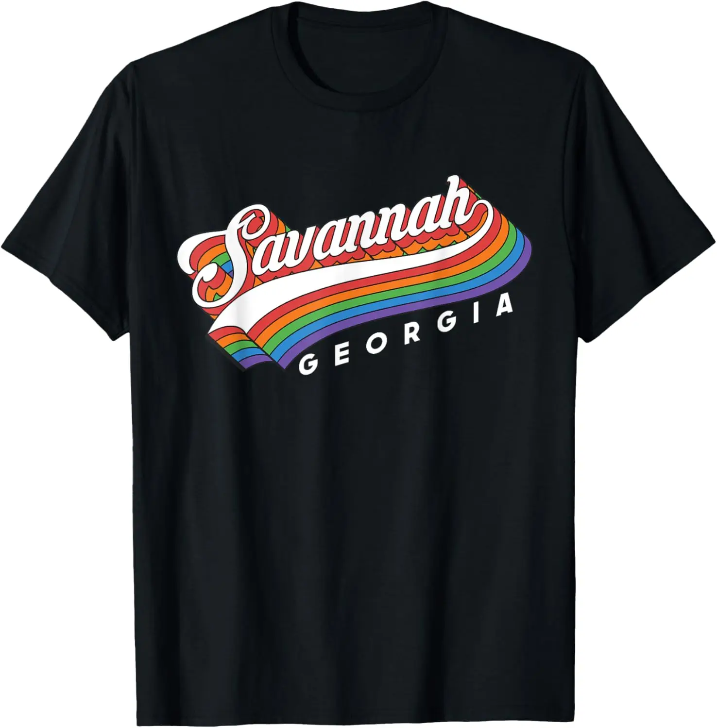 

Retro Savannah Georgia Triangle GA Vintage 70s Style Gift T-Shirt