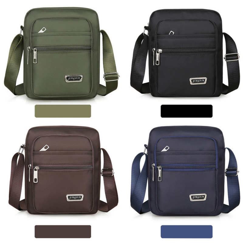  Multilayer Waterproof Oxford Shoulder Bag Lightweight Crossbody Sling Backpack For Men Travel Daily Use 