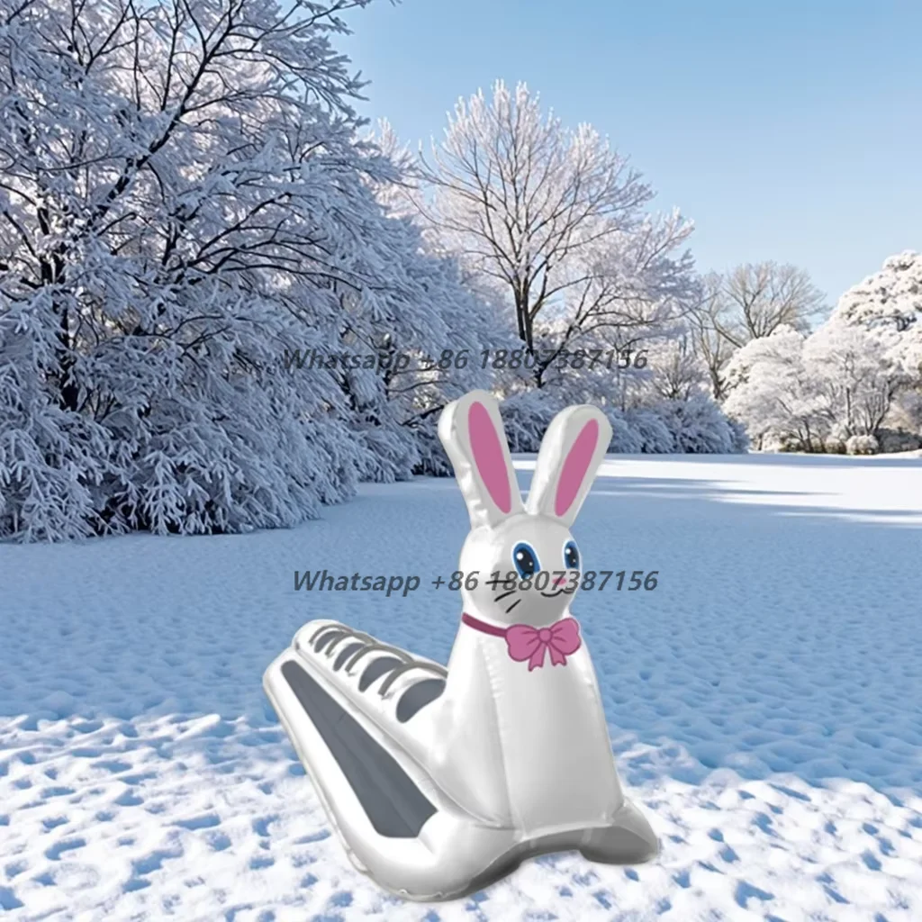 Winter Sport PVC EVA Foldable Inflatable Snow Tube Ski Sledge Toy Ski Sled Board Snow Scooter