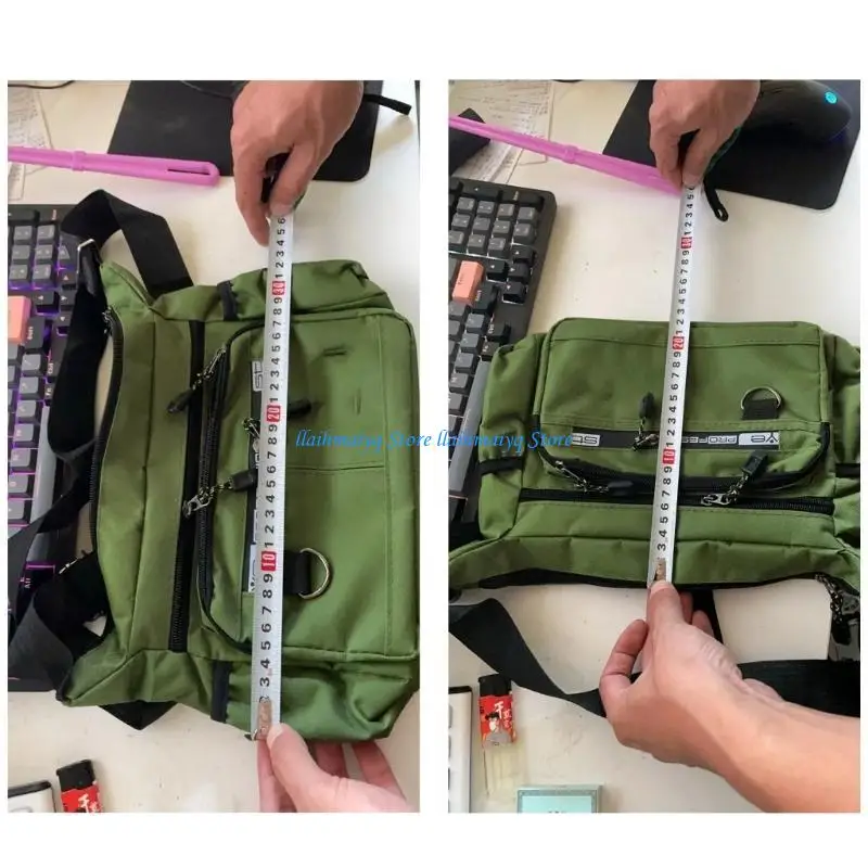 573B أوكسفورد حقائب اليد للرجال حقيبة كروسبودي الكتف هوبوس حقائب اليد محفظة حقيبة المحافظ متعددة جيوب حقائب العمل غير الرسمية #5