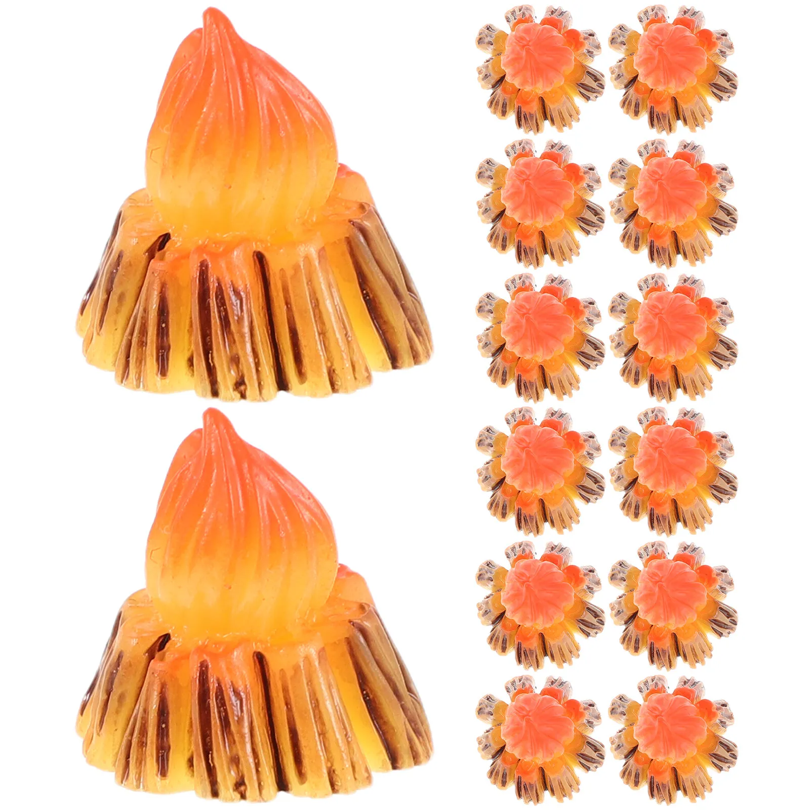

30Pcs Mini Campfire Decoration Realistic Fake Firewood Logs for DIY Sand Table Micro Landscape Fairy Garden Pretend Play Bonfire